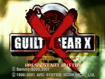 Guilty Gear X screen shot title